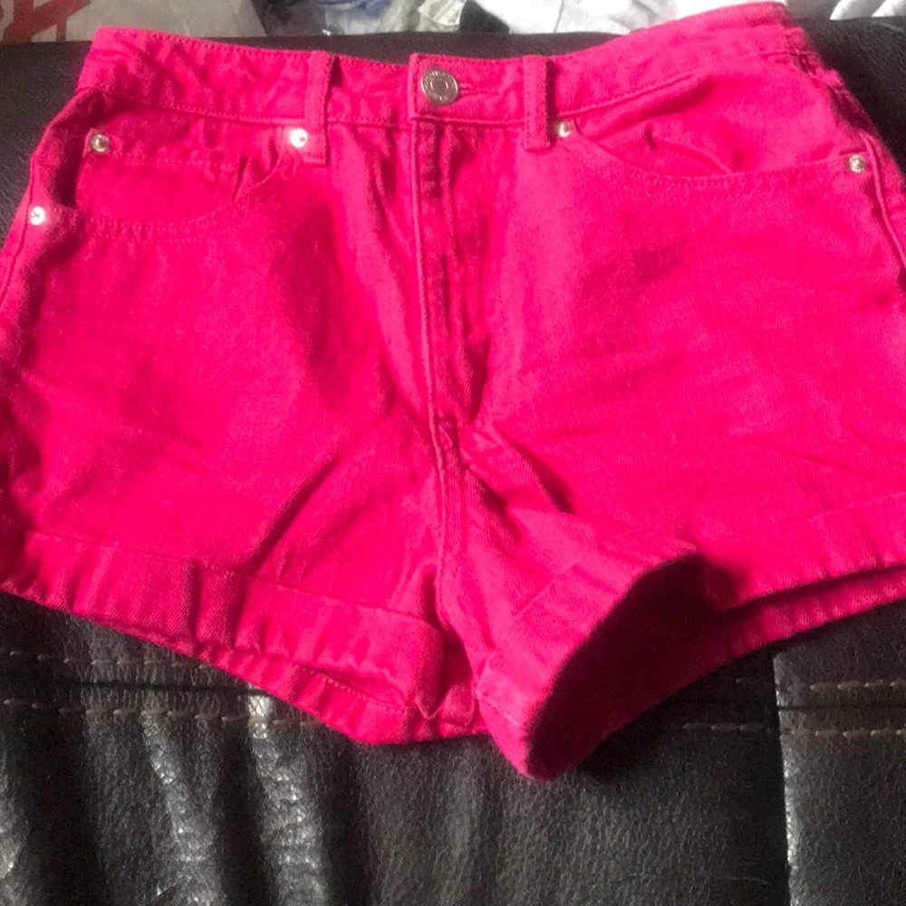 Hot pink summer shorts